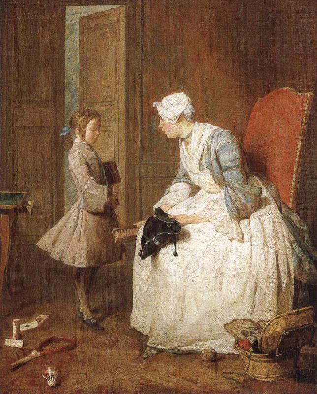 The gouvernante, Jean Baptiste Simeon Chardin